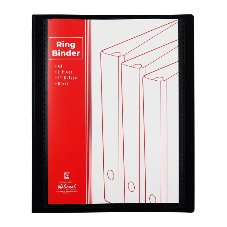 Best Buy Ring Binder 2R 7cm W22D1 A4 1 inch Dtype with Insert Label, B National Book Store Best Buy Ring Binder 2R 7cm W22D1 A4 1 inch Dtype with Insert Label, B National Book Store