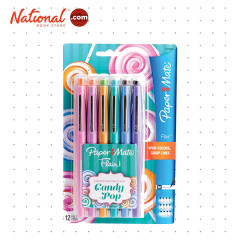 Paper Mate Flair Candy POP - 12 Felt Tip Pens - Assorted Colours - Medium  Point 0.7 mm