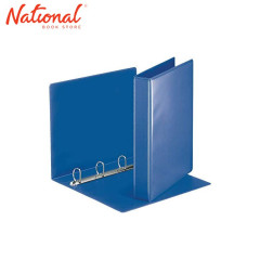 SEAGULL RING BINDER 3R CM355  LONG 1IN DTYPE PVC COVER, BLUE