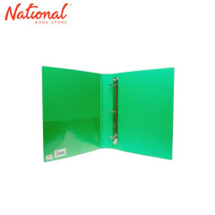 SEAGULL RING BINDER 3R CMP355 LONG 2.5IN DTYPE PVC COVER, GREEN