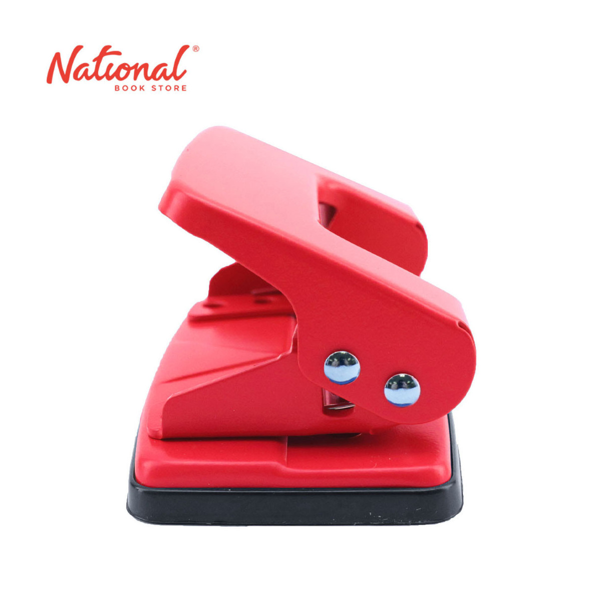 2 Hole Paper Punch Metal Hole Puncher 10 Sheet Capacity Adjustable, Red