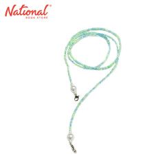 Face Mask Lanyard Beads 02 Two Color Blue Green with...