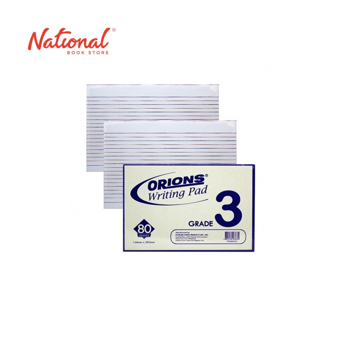 ORIONS WRITING PAD GRADE 3 80S F300603035 3S