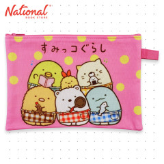 Cloth Envelope MPL-BTS-020 Pink A5 Single Zipper Sumikkogurashi - School & Office Supplies