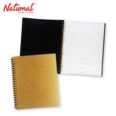 Best Buy Clearbook Refillable WW-82S-A4-GD Short 20 Sheets 23 Holes, Metallic Gold - Office Supplies