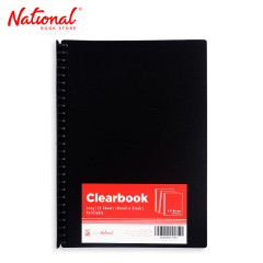 Best Buy Clearbook Refillable WW-83S-FC-BK Long 20 Sheets 27 Holes, Metallic Black - Office Supplies
