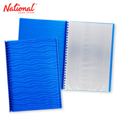 Best Buy Clearbook Refillable WW-83S-FC-blu Long Blue 20 sheets 27 holes Wave Design