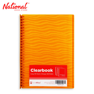 Best Buy Clearbook Refillable WW-83S-FC-ora Long Orange 20 sheets 27 holes Wave Design