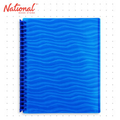 Best Buy Clearbook Refillable WW-82S-A4-blu Short Blue 20 sheets 23 holes Wave Design