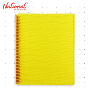 Best Buy Clearbook Refillable WW-82S-A4-yel Short Yellow 20 sheets 23 holes Wave Design