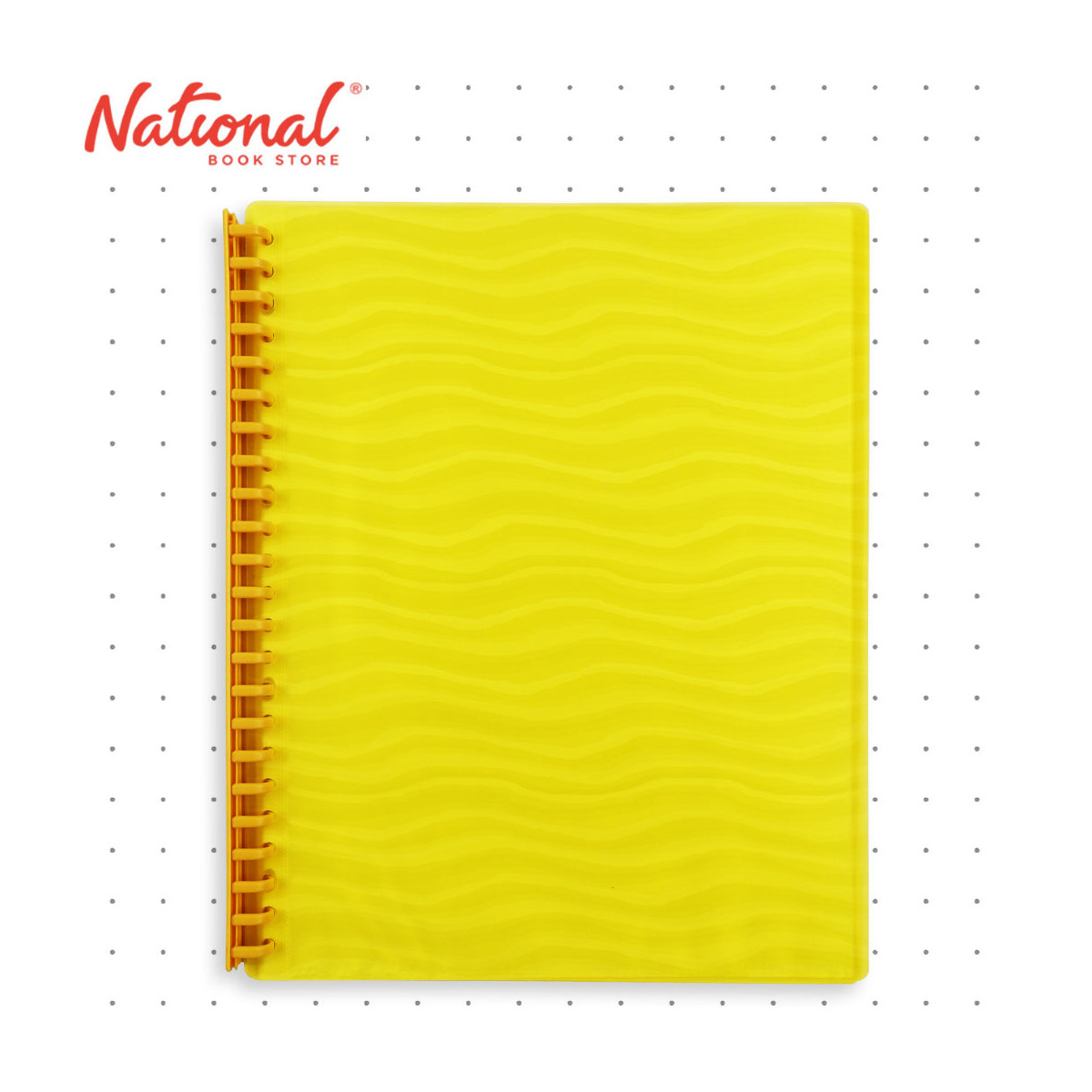 Best Buy Clearbook Refillable WW-82S-A4-yel Short Yellow 20 sheets 23 holes Wave Design