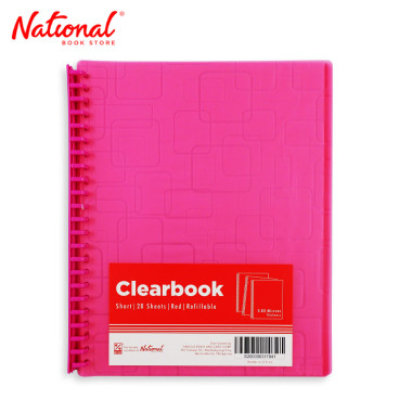 Best Buy Clearbook Refillable WW-82S-A4-rd Short Red 20 sheets 23 holes Big Square Design