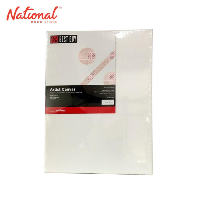 BEST BUY CANVAS STRETCHED 10X14 290GSM PRIMED COTTON TRIPLE GESSO