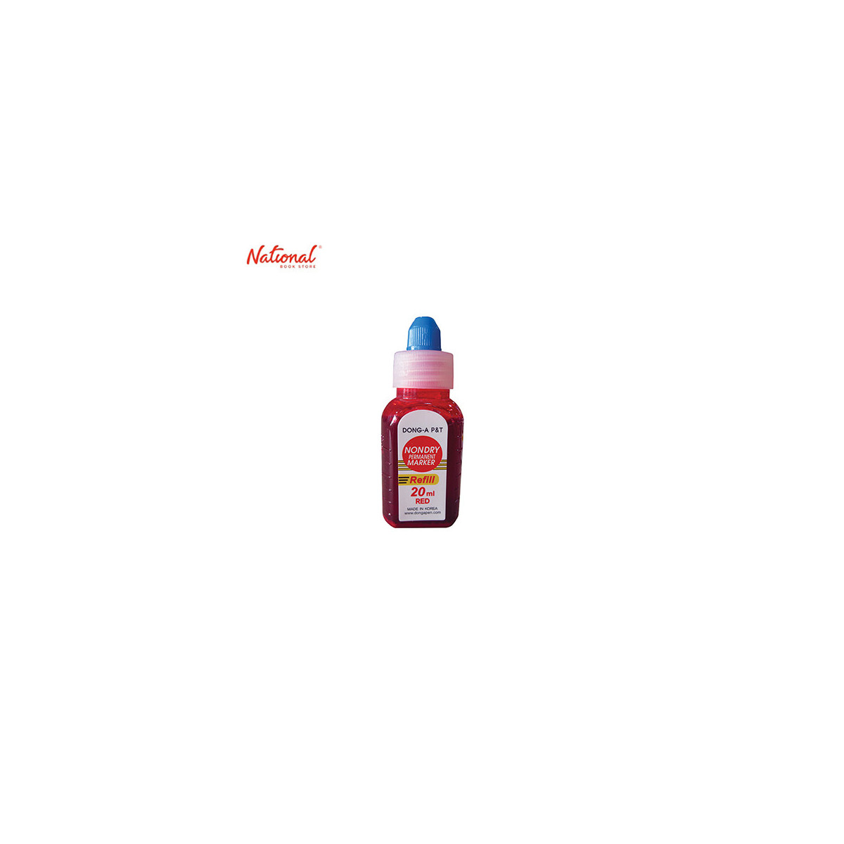 DONG-A PERMANENT MARKER INK BOTTLE   20ML, RED
