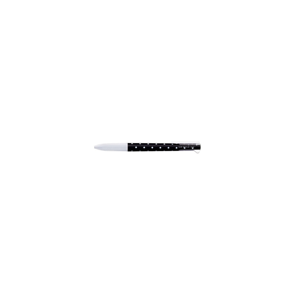 Uni Style Fit 5-Color Multi Pen Barrel Dotted Black UE5H-258