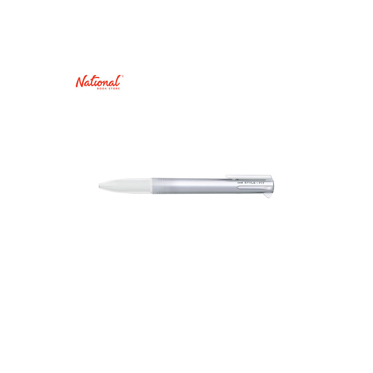 Uni Style Fit 5-Color Multi Pen Barrel Silver UE5H-258