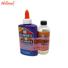 Color Slime Kit, (1) 5 oz Pink Color Glue, (1) 5 oz Purple Color Glue, (2)  2.3 oz Elmer's Magical Liquid - Egyptian Workspace Partners