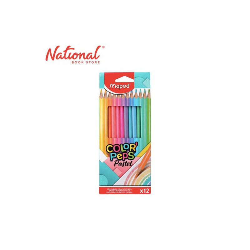 MAPED PASTEL COLORED PENCILS 12 CT 832069 - ART SUPPLIES - SCHOOL SUPPLIES