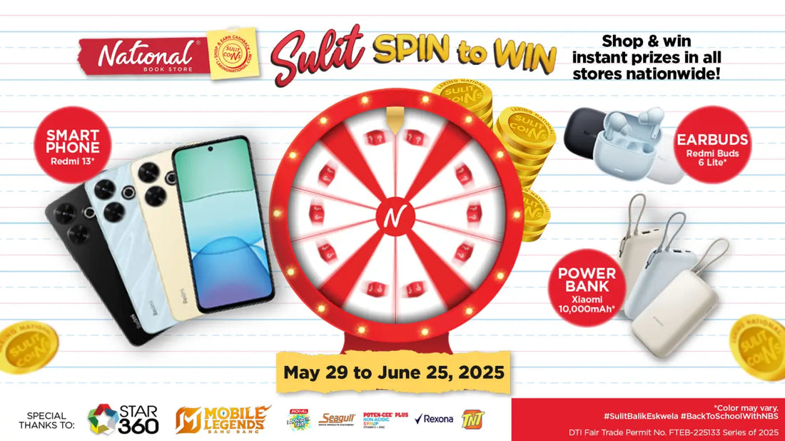Win Instant Prizes this Back to School: Join National Book Store’s Sulit Spin to Win!