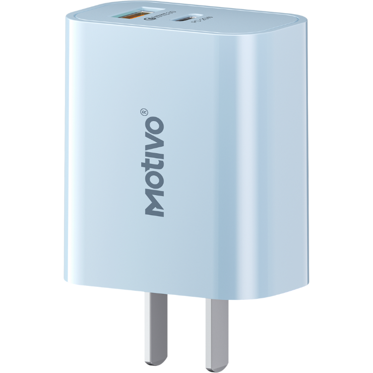 Motivo Adaptor N16 Blue Dual Port Quick Charge 20W