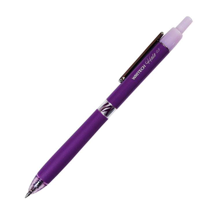 Writech Halo Retractable Gel Pen Black Ink 0.5 mm W-187/12-B - School & Office Supplies - Writing