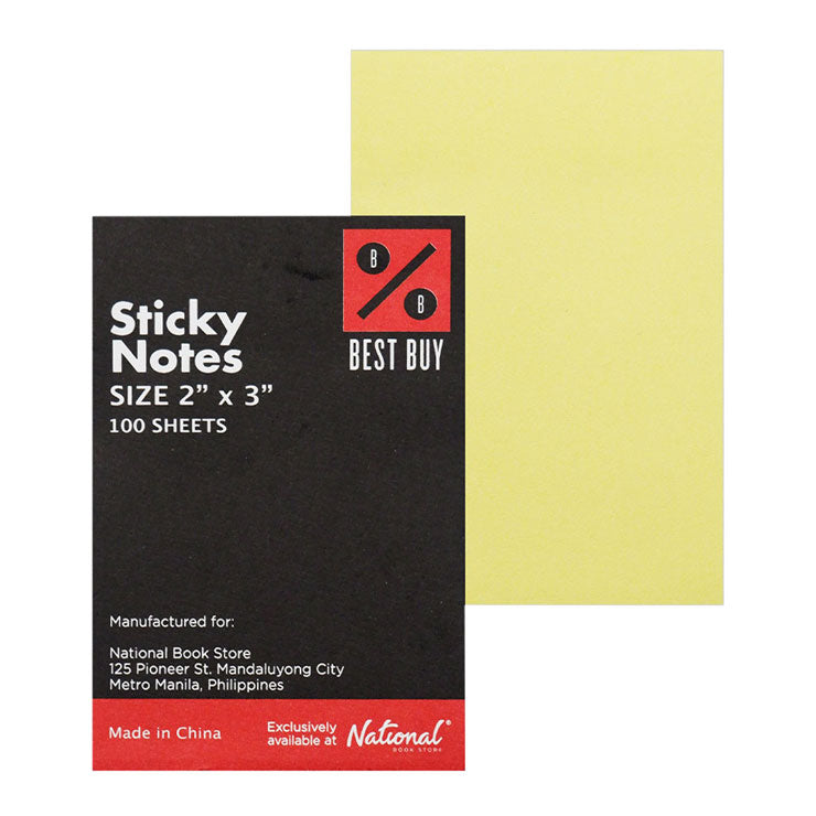Best Buy Sticky Notes 2x3 inches Assorted Colors 100's - School & Office Supplies - Note Pads