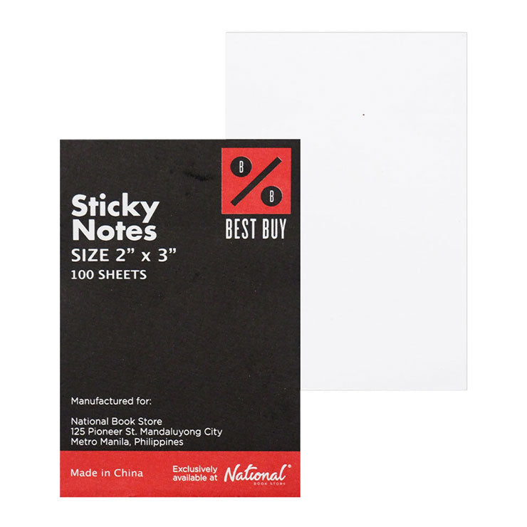 Best Buy Sticky Notes 2x3 inches Assorted Colors 100's - School & Office Supplies - Note Pads