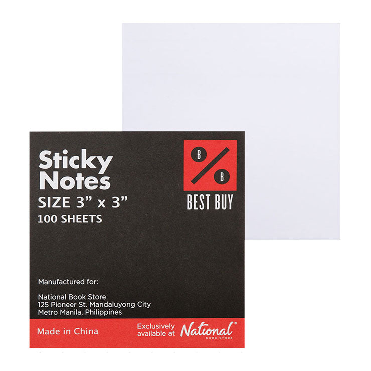 Best Buy Sticky Notes 3x3 100's inches Yellow/White/Green - School & Office Supplies - Note Pads