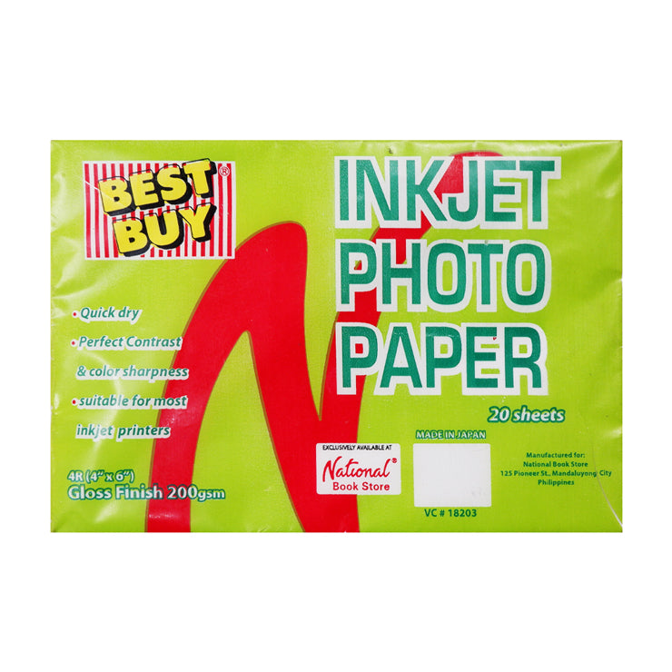 Best Buy Glossy Photo Paper 4X6 200gsm 20's - School & Office Supplies - Specialty Paper