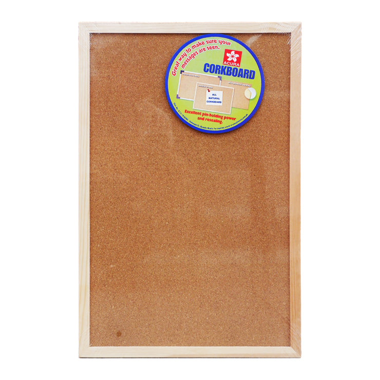 Corkboard 12x18In With Wall Frame Back To Back - School & Office Supplies - Wall Boards