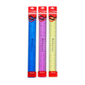 Faber-Castell Plastic Ruler Colored 12 Inches - School & Office Supplies