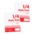Best Buy Quiz Pad 1/4 Bond Paper 3.9 x 4.9 Inches 80 Sheets 2 Packs - School Supplies