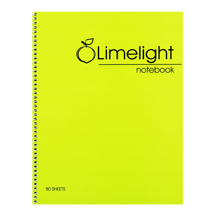 Limelight Spiral Notebook 8 216x280 014 80 Sheets - School Supplies - Notebooks & Pads