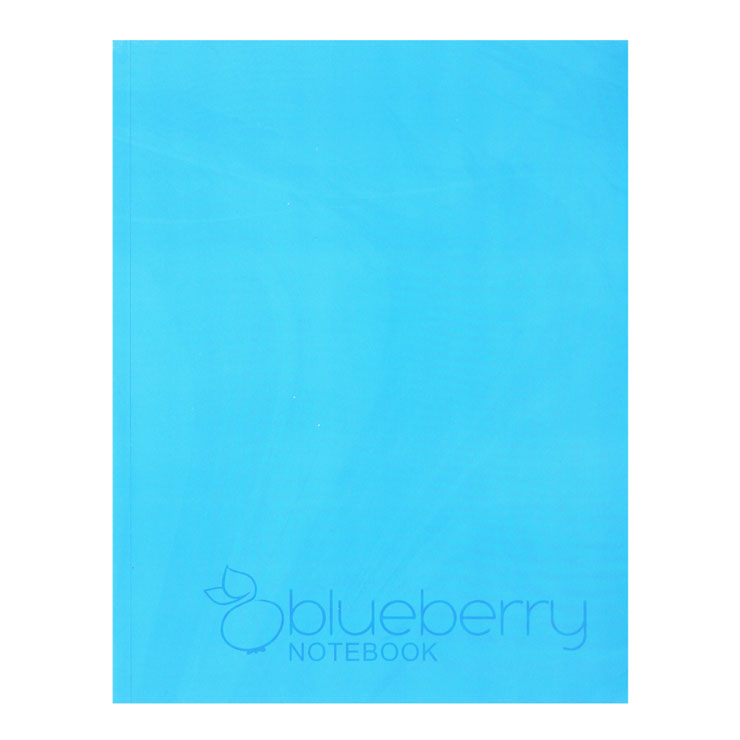 Blueberry Padded Notebook 8 216x280 80 Sheets