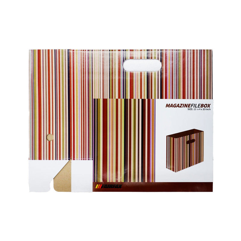 Magazine Holder Stripes 13x4x10 inches