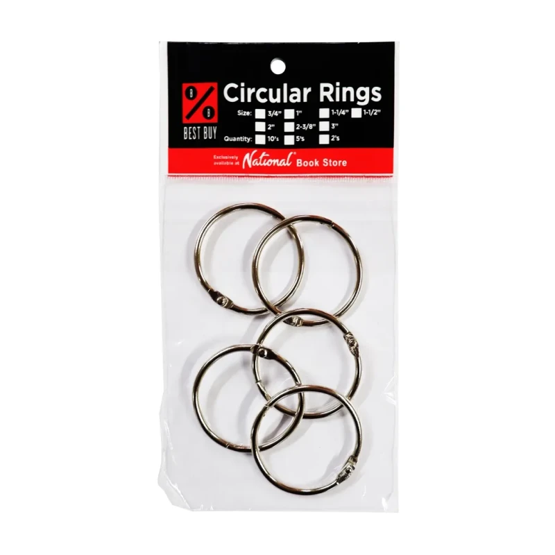 Best Buy Circular Ring 1.5in 5s 38mm Metal - School & Office Supplies