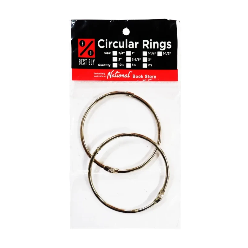 Best Buy Circular Ring 2.37 Inches 2 Pieces 61mm Metal - Filing Supplies