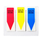 Scripti Tape Flag - Sign Here, Neon Z Type - School & Office Supplies