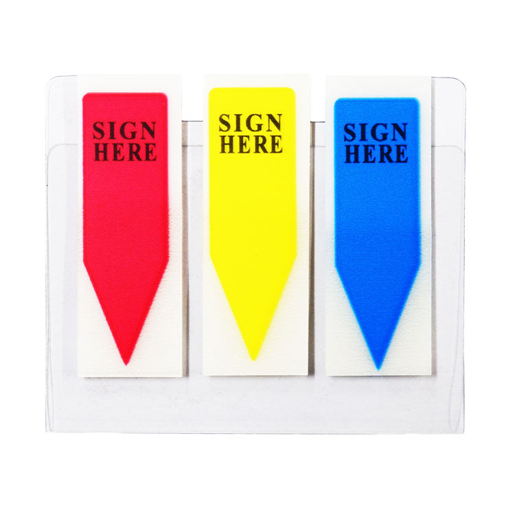 Scripti Tape Flag - Sign Here, Neon Z Type - School & Office Supplies