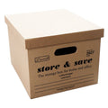 Storage Box 2027 Kraft Store And Save 10 5 8 x 15 1 4 x 12 5 8 - Storage Boxes