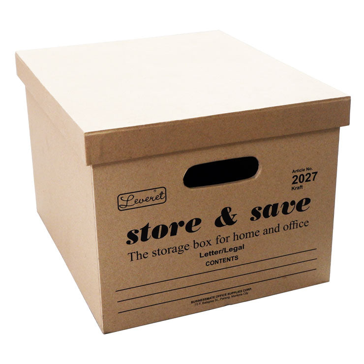 Storage Box 2027 Kraft Store And Save 10 5 8 x 15 1 4 x 12 5 8 - Storage Boxes