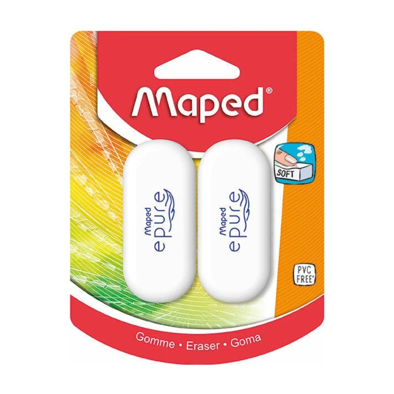 Maped Rubber Eraser Epure 2's 103700 - Back To School Supplies