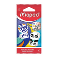 Maped Rubber Eraser Multicolor Gomme Ergo Fun 2's 119002 - Back To School Supplies