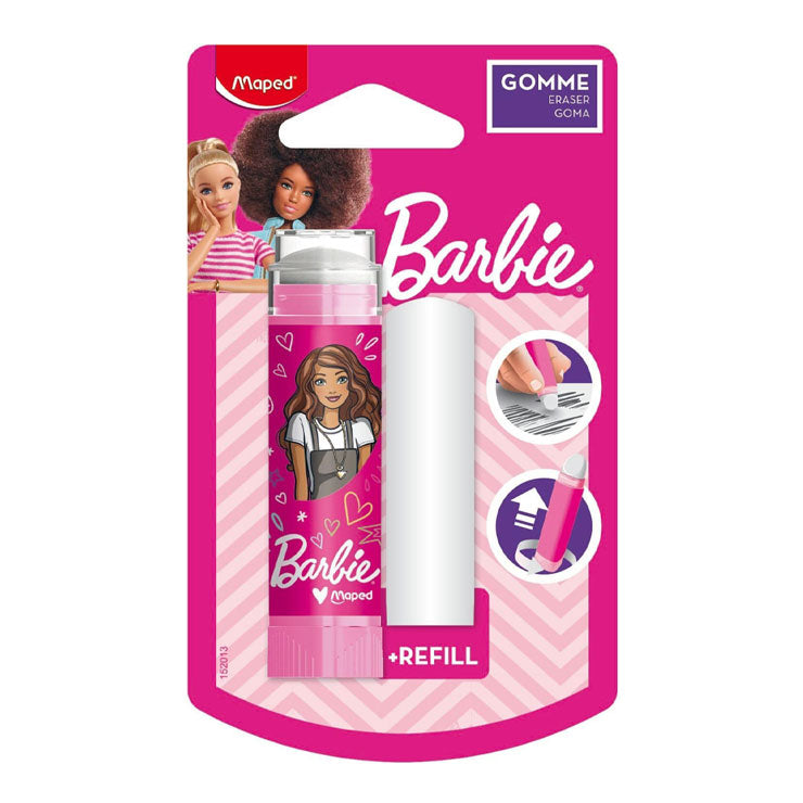 Maped Barbie Rubber Eraser with Refill 152013 - School Supplies