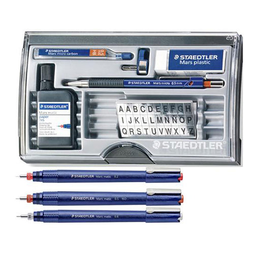 Staedtler Technical Pen College Set .20/.50/.80 700 258 - Drawing & Technical Supplies