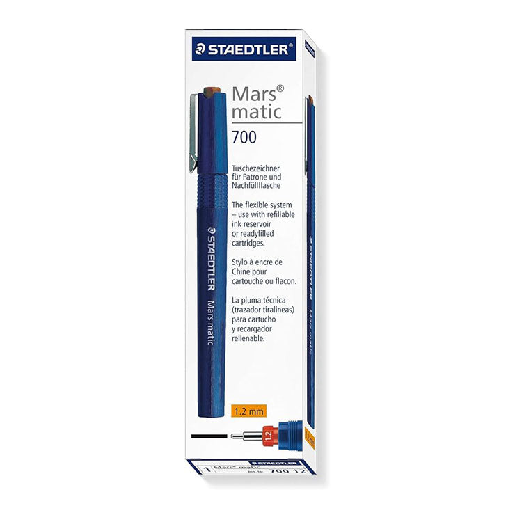 Staedtler Technical Pen No Ink Mars Matic 1.2mm 700 12 - Drawing Supplies