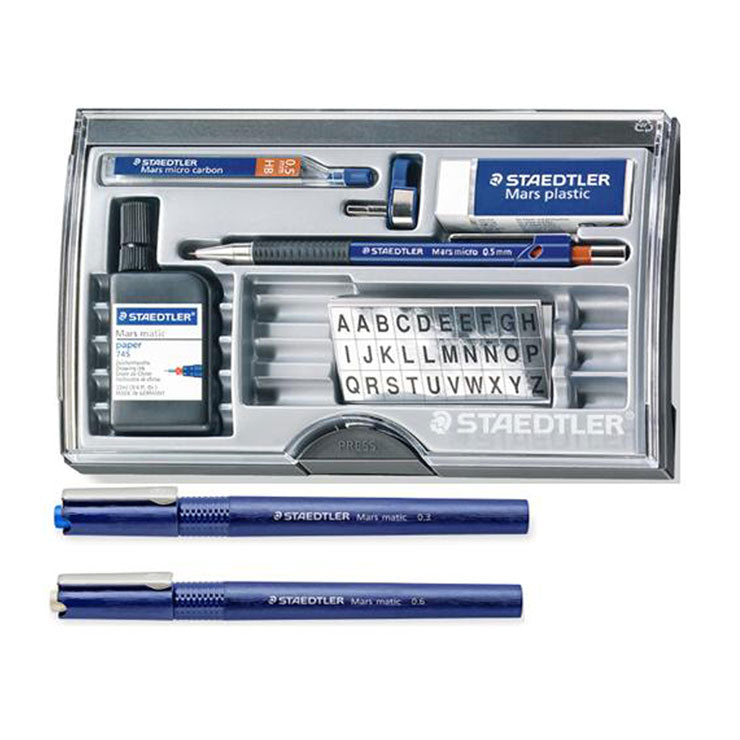 Staedtler Technical Pen 700 36 Economy College Set .30/.60 - School & Office Supplies