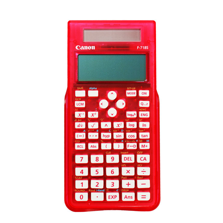 Canon Scientific Calculator 264 Functions F-718S, Pink Transparent - School & Office Supplies