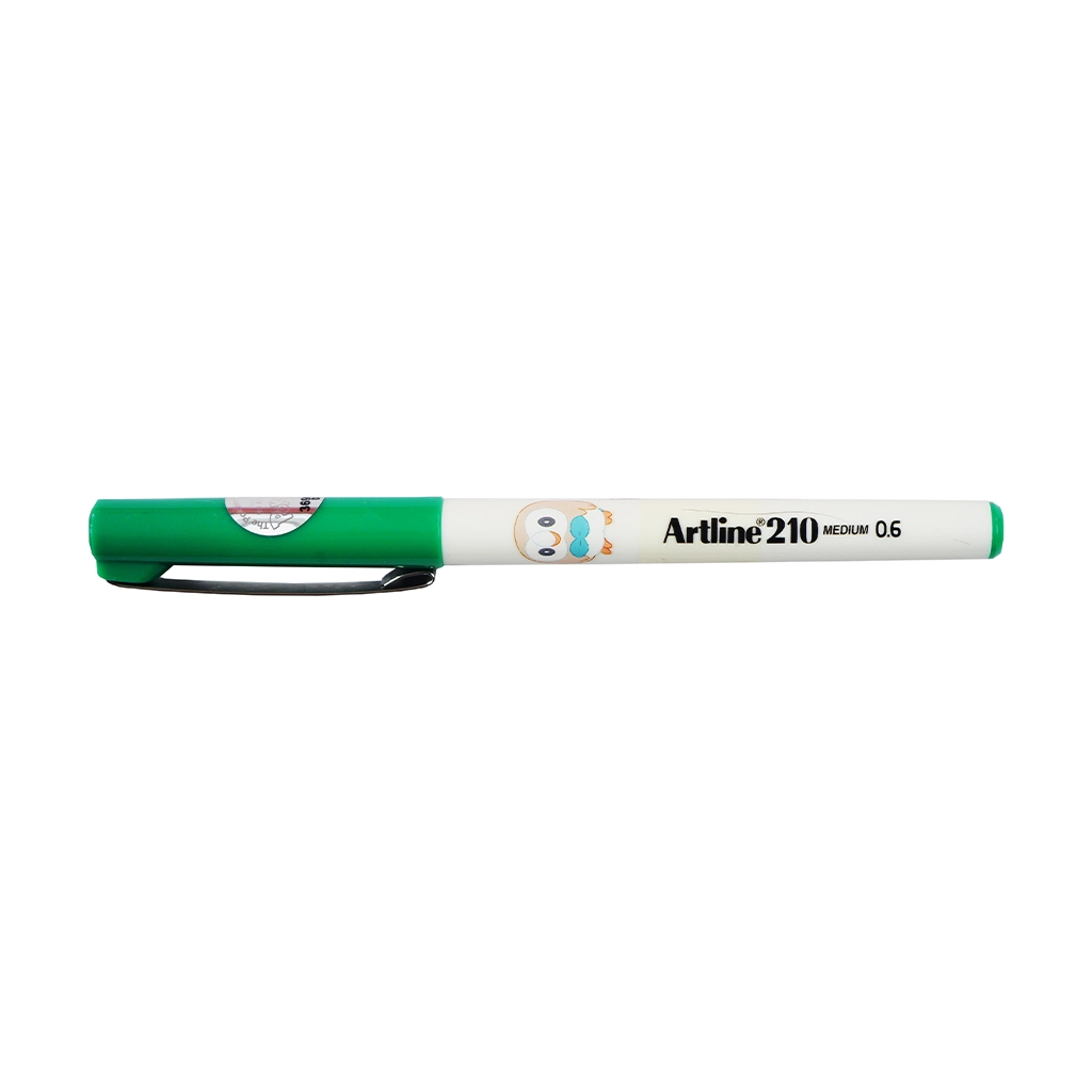 Artline Pokemon Sign Pen Green 0.6mm EK210NPM - School & Office Supplies - Writing