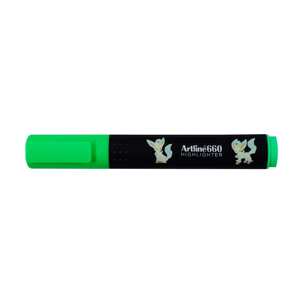 Artline Pokemon Highlighter Fluorescent Green EK660NPM - School & Office Supplies - Writing